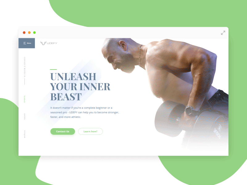 Udefy Website - Fitness, Training and Online Coaching animation coaching fitness gif nutrition training ui ux virginia website