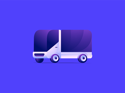 Truck 1.0 color design exploration gradient icon illustration symbol vector