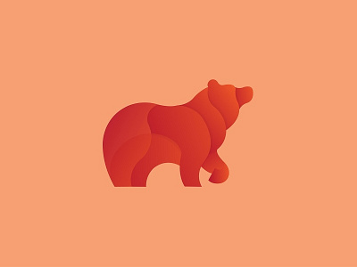 Bear animal bear design icon logo