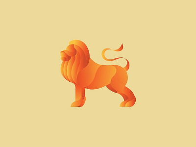 Lion animal design icon lion logo symbol