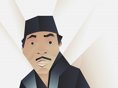 Benyamin S actor character comedian design fanart illustration indonesia vector