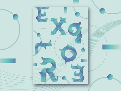 Explore. design dubaidesignweek2017 posterdesign typeunite typoexhibition typography typographyposter