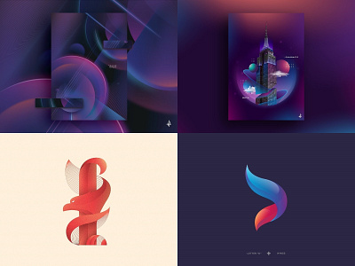 #Top4Shots from 2018 branding character design exploration gradient icon illustration logo poster symbol vector