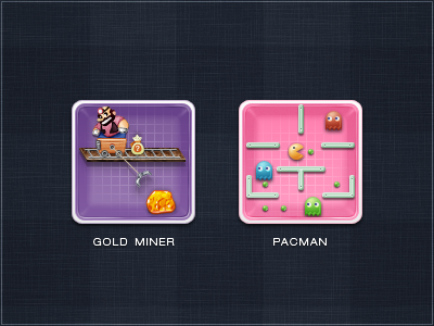 Little 4 gold miner icon idea little game pacman splendid