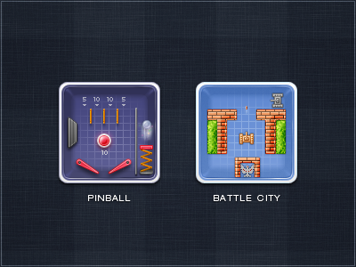 Little 5 battle city icon idea little game pinball splendid