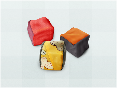 Sandbag fabric fun game icon icon，color sandbag splendid