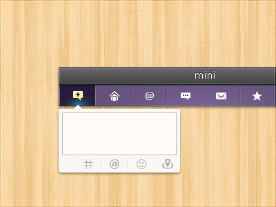 Mini clean icon interface mini ui