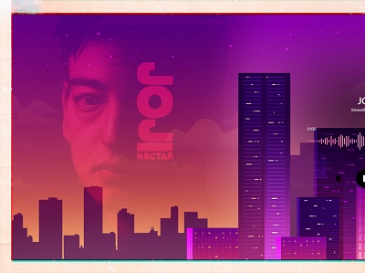 A mid Lenght - Lyric Joji Video after effects animation lofi music visual