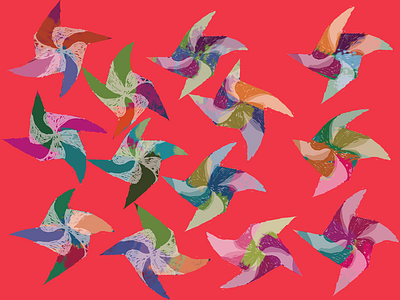 Pinwheeler illustration pinwheels wacom