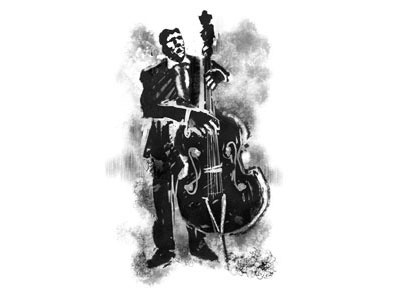 gentleman with contrabass