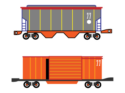 More Make it Train illustratoin trains vector