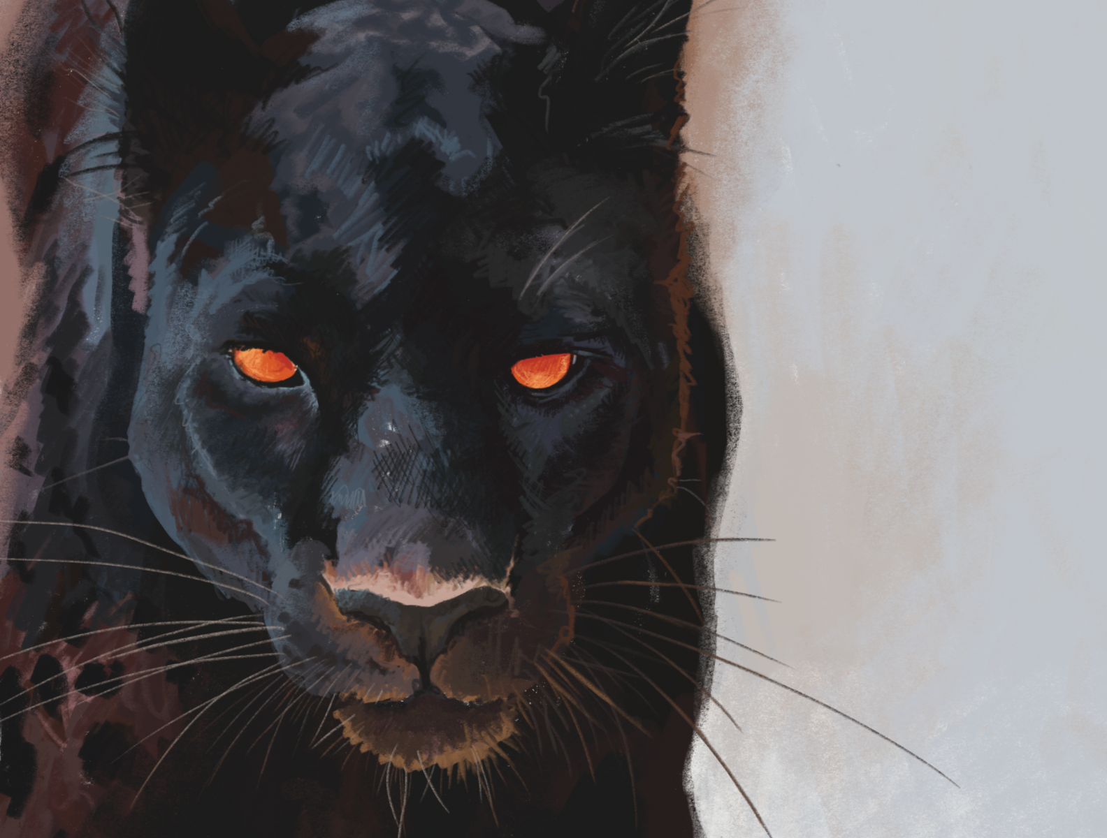 Black Panther - Digital Art Painting by Ash Edmundson on Dribbble