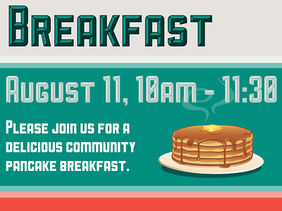 Pancake breakfast Poster