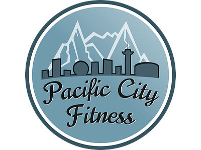 Logo Final Badge badge blue logo mountains skyline vancouver