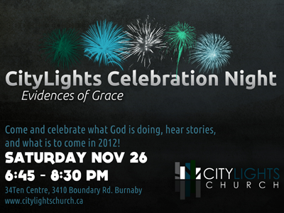 CityLights celebration night slide