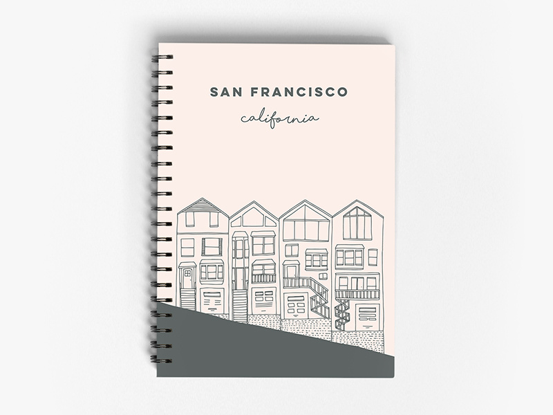 Painted Ladies notebook sketching san francisco california belia simm painted ladies