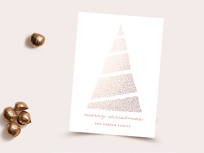 Holiday Christmas Tree belia simm card christmas christmas tree holidays minted stationery tree watercolor