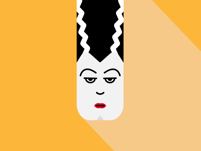 Bride of Frankenstein bride of frankenstein illustration halloween frankenstein character belia simm