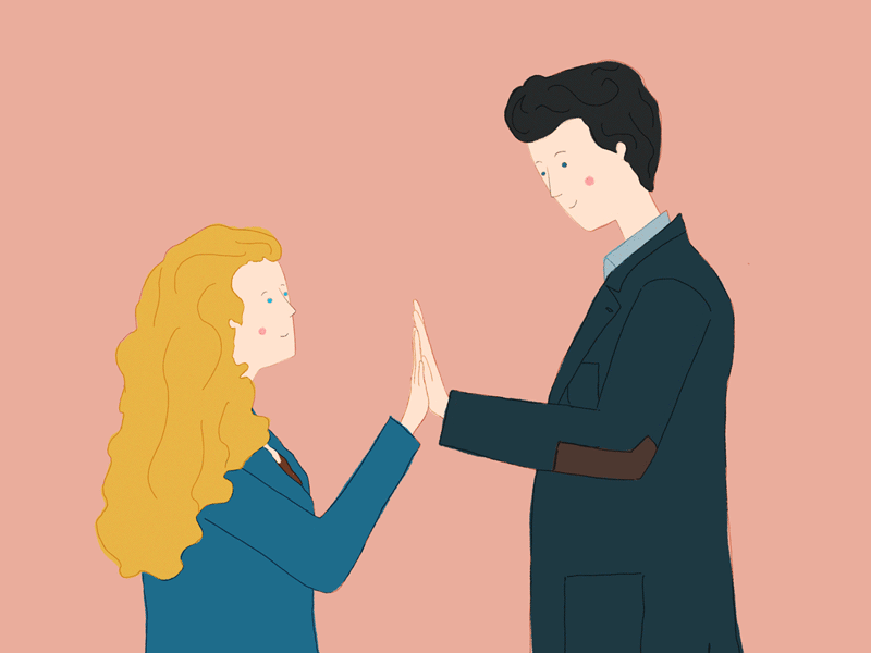 Bishmont character valentines day love a discovery of witches gif illustration design
