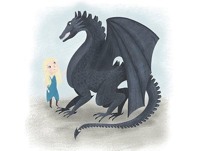 Just a girl and her dragon character design dragon fanart got illustration