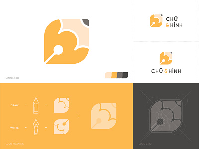 Logo Chữ & Hình design draw graphicdesign icon illustration logo logodesign pen pencial vector write