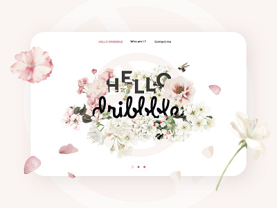 First shot on Dribbble firstshot hello world hellodribbble illustration typography uidesign web