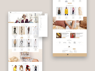 Fashion e-commerce website template annadesign beige ecommerce fashion graphicdesign ui webdesign website webtemplate