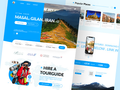 🌏 Travel Agency WebDesign concept