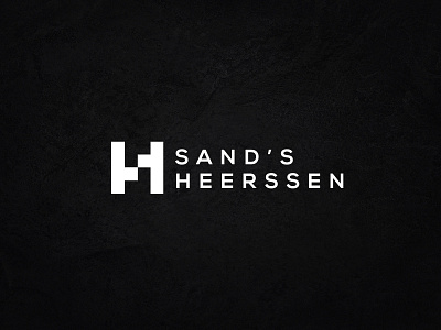 Sand's Heerssen Logo Design brand clean colorful initials logo modern personal