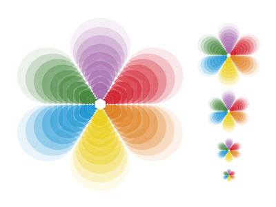 xChange Visions identity illustrator logo rainbow