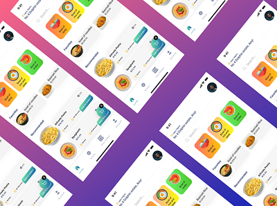 Replica Design of a Food Delivery Home Page UI app design graphic design ui vector