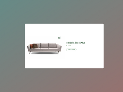 Sofa shopify UI