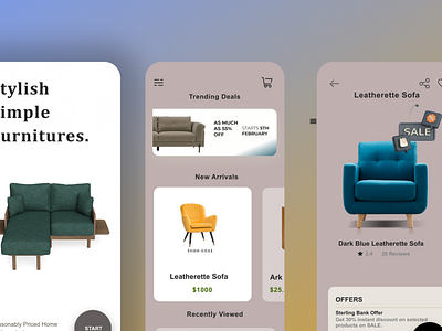 Furniture Shop Mobile App.