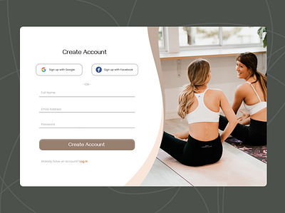 Daily UI - Sign up page branding dailyui design sign up page ui ui design vector website wellness