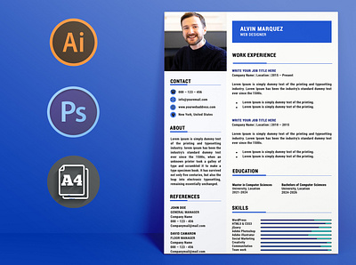 Resume & Cover Letter Template modern resume