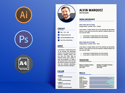 Resume & Cover Letter Template modern resume