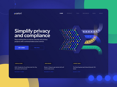 Cyber security landing page