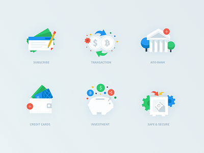 Fintech Color Icons