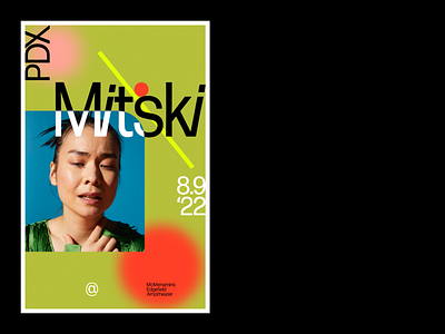 Music Show Poster for Mitski design graphic design illustrator mitski music poster poster design show poster
