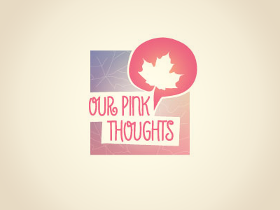 Our Pink Thoughts array design identity