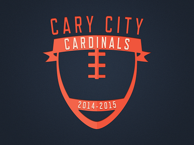 Cary City Cards crest fantasy football football logo