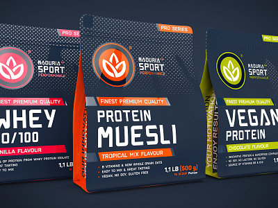 Naduria Sport ™ / 3D Modeling, Label design for Supplement Range