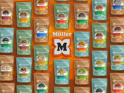 Naduria ® / Plastic Free Package, Product Range for Müller