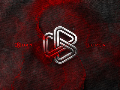 Dan Borca Co.™ / Personal Branding, Logo Symbol Construction 3d black blood branding construction corporate identity creative design handmade icon illustration letter logo monogram red symbol texture typography vector