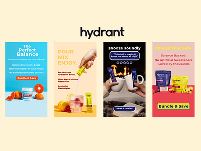 Advertising Design for Hydrant advertising branding facebook figma graphic design instagram