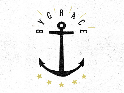 By Grace anchor bible by grace ephesians grace hand drawn lettering snare stars type