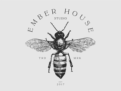 More Ember House Exploration bee branding design icon illustration logo type typography