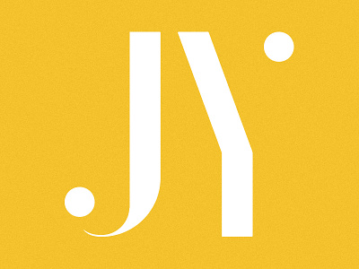 JY brand jy logo minimal monogram negative space texture wip