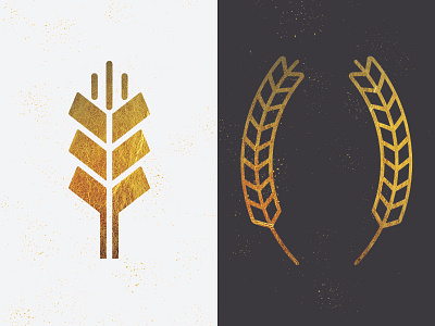 Growing Some Wheat branding design gold icon illustration logo vector wheat wip