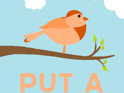 Put a bird on it bird illustration portlandia put a bird on it vector